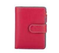 Mywalit Portafoglio a scatto medio in pelle 13 cm rosso