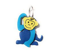Mywalit portachiavi in pelle c/anello Multicolore Monkey 878