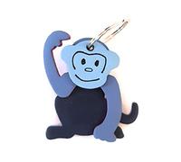 Mywalit portachiavi in pelle c/anello Multicolore Monkey 878 (Azzurro)