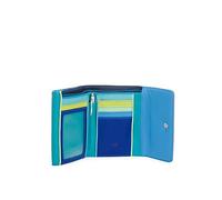 Mywalit doppio Flap portafoglio pelle 13 cm blu