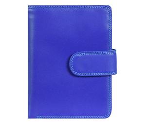 Mywalit Portafoglio a scatto medio in pelle 13 cm blu