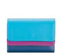 mywalit portafoglio di pelle double flap purse/wallet - 250-177 - mare