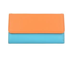 Mywalit Portafoglio trifoglio con zip Portafoglio in pelle 17 cm multicolore