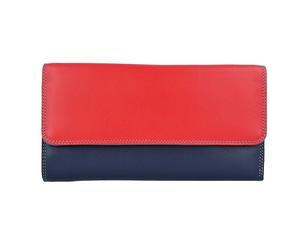 Mywalit Portafoglio trifoglio con zip Portafoglio in pelle 17 cm rosso