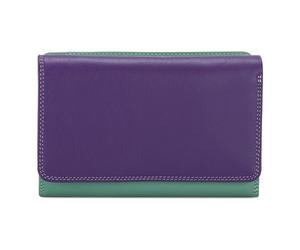 Mywalit Portafoglio trifoglio medio I in pelle 14 cm viola