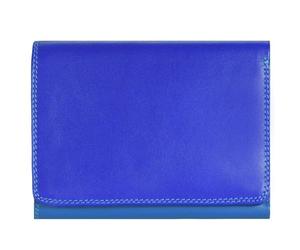 Mywalit Portafoglio trifoglio medio Portafoglio in pelle 12 cm blu