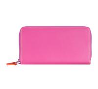 Mywalit Portafoglio grande in pelle con doppia zip 18 cm rosa