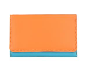 mywalit Portamonete 'Medium Tri-fold' turchese / lilla neon / arancione / arancione neon Donna mywalit One Size