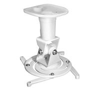 myWall H16-1WML, supporto da soffitto per proiettore (portata 15 kg, distanza dal soffitto: 225 mm), bianco opaco