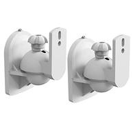 myWall HB 6 WL - Supporto da parete per altoparlanti inclinabile, girevole Distanza dalla parete (max): 64 mm, bianco 1 paio