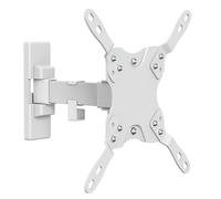 mywall HF11-1WL - Supporto da parete per schermi piatti, VESA 75-200, dimensioni da 23-42", inclinazione: +5°/-12°, girevole a 180°, supporto per monitor con sospensione cavi