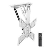 'myWall hl12wml pieghevole, motorizzata - Supporto da soffitto per tv a schermo piatto, 23 - 55 pollici (58 - 140 cm), fino a 30 kg Bianco
