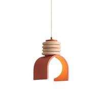 Myxbhgs Mini Lampada a Sospensione Arancione Stile Crema Lampada a Sospensione Regolabile in Altezza per Camera da Letto, Comodino, Sala da Pranzo, Cucina, Soggiorno e corridoio del Bar