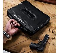 MYXJX armadio per armi, Cassaforte for pistole, cassaforte biometrica for, serratura ad accesso rapido con identificazione tramite impronta digitale o chiave