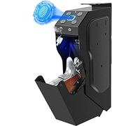 MYXJX armadio per armi, Cassaforte portatile for pistola con impronta digitale, cassaforte for, capacità 2 pistole, accesso rapido biometrica/chiave(Fingerprint+password+key)
