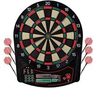 MYXJX Bersaglio per Freccette, Bersaglio elettronico Morbido con 6 Freccette in Acciaio, Set di for Bambini e Adulti, for Ufficio Tempo in Famiglia, Alimentato da Adattatore Alimentazione