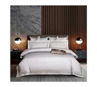 MYXJX Biancheria da Letto Set Biancheria da Letto Deluxe in Cotone Egiziano 1000TC 4/6 Pezzi Matrimoniale Queen King Size Ricamato Copripiumino Federa(1,220X240cm 6Pcs)