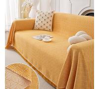 MYXJX copridivano, Copridivani grandi for divani componibili 1, 2, 3 e 4 posti con protezione for mobili a forma di L(Orange,180x300cm)