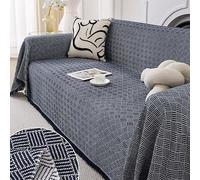 MYXJX copridivano, Copridivani grandi for divani componibili 1, 2, 3 e 4 posti con protezione for mobili a forma di L(Blue,180x420cm)