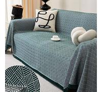 MYXJX copridivano, Copridivani grandi for divani componibili 1, 2, 3 e 4 posti con protezione for mobili a forma di L(Dark Green,180x130cm)