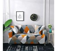 MYXJX copridivano, Copridivano multi-persona con stampa alla moda, federe antipolvere, design elastico antiscivolo for la casa(Diamond,145 185cm 2 Seater)