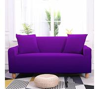 MYXJX copridivano, Copridivano viola intenso, copridivano elasticizzato a 2 posti, for divani in pelle, elegante e morbido