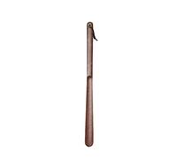 MYXJX corno da scarpe, Calzascarpe in legno Calzascarpe con manico lungo(Black Walnut 50cm)