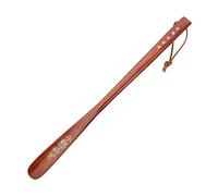 MYXJX corno da scarpe, Calzascarpe in legno Calzascarpe con manico lungo(Pear Wood 55cm)