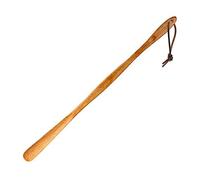 MYXJX corno da scarpe, Calzascarpe in legno Calzascarpe con manico lungo(Yellow 75cm)