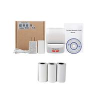 MYXJX creatore di etichette, Stampanti Bluetooth Mini portatile 58mm Stampante for ricevute Biglietti Fatture Carta for stampa Rotolo Wireless Impresora(WH Add 3Rolls)