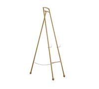 MYXJX espositore per cartelli, Cavalletto da Studio Professionale in Metallo con Struttura a A e treppiede for insegne, Poster e Foto di Matrimoni(Gold)