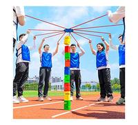 MYXJX Giochi di Team Building per Il Lavoro, Kit for Giochi campestri, di Squadra con Blocchi da impilare all'aperto, Prato for Team Building(Green,8pcs)