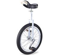 MYXJX Monociclo, Monociclo da 20/18/16 Pollici, Sedile Regolabile, Pneumatici Antiscivolo, con Robusto Supporto for riporre l'equilibrio, Ciclismo, Esercizi Fitness for Adulti(White,16inch)