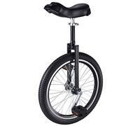 MYXJX Monociclo, Monociclo da 20/18/16 Pollici, Sedile Regolabile, Pneumatici Antiscivolo, con Robusto Supporto for riporre l'equilibrio, Ciclismo, Esercizi Fitness for Adulti(Black,20inch)