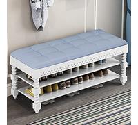 MYXJX panca per scarpe, Con seduta in pelle, cassettiere portaoggetti, scarpiera for ingresso, mobili decorativi for ingresso, camera da letto, soggiorno, carico massimo 440 libbre(Purple,70x30x48cm)