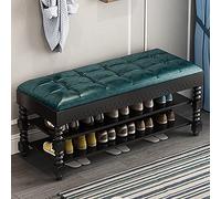 MYXJX panca per scarpe, For mobili decorativi for ingresso, camera da letto, soggiorno, con carico massimo di 440 libbre, cassettiere portascarpe facili da montare(Blue,70x30x48cm)