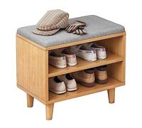 MYXJX panca per scarpe, Scarpiera stretta con seduta, organizer for scarpe da ingresso, salvaspazio(A,42CM)
