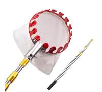 MYXJX raccoglifrutta, Cesto raccoglifrutta con Sacco in Tessuto, Asta Regolabile, raccogliagrumi in Acciaio Inox for pere e Limoni(3m)