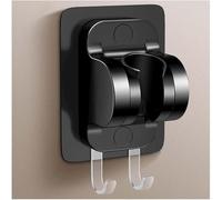 MYXJX Supporto per soffione Doccia, Supporto for Asta Doccia con Adesivo Super Forte, Supporto for Maniglia ad Angolo Regolabile, 1 Pezzo(Black)
