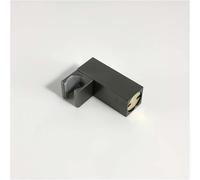 MYXJX Supporto per soffione Doccia, Supporto for doccetta Nascosta in Ottone, Angolo Regolabile, 1 pz(Gun Gray)