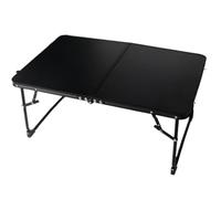 MYXJX tavoli pieghevoli, Tavolo da picnic pieghevole portatile - Tavolo da campeggio multifunzionale for esterni, facile da montare e comodo da usare(Black)