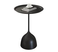MYXJX tavolino, Comodino for camera da letto, tavolo multifunzionale for il tempo libero, tavolino for fiori, mensola(Black,43.5X61CM)