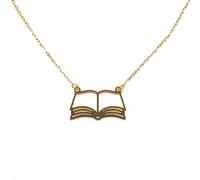 MYYCYCV Ciondolo Collana Gioielli Europei e Americani Eleganti a Forma di Libro cut-out Collana con Ciondolo Collana Libro delle Donne Regalo Amante del Libro Regalo