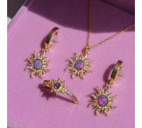 MYYCYCV Collana Stella Opale Vintage per Donna e Uomo per Adulti, Collana da Donna con Ciondolo Stella Opale, Unisex