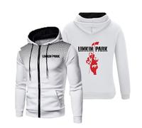 MYYLY Felpe con Cappuccio da Uomo 2024 per Linkin Park Felpa con Cappuccio a Maniche Lunghe Pullover Casual con Coulisse Top per Linkin Park Giacca con Cerniera Felpa,B-L