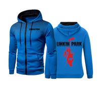 MYYLY Felpe con Cappuccio da Uomo 2024 per Linkin Park Felpa con Cappuccio a Maniche Lunghe Pullover Casual con Coulisse Top per Linkin Park Giacca con Cerniera Felpa,G-M