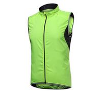 MYYLY Gilet Ciclismo Sportivo Gilet Ciclismo Leggero e Traspirante Gilet da Ciclismo con Tasca Gilet Corsa Gilet Bici MTB Antivento Giacca Senza Maniche Estate,Green-4XL