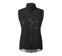 MYYLY Gilet da Ciclismo Donna e da Uomo Gilet da Ciclismo Leggero e Traspirante Senza Maniche Gilet Ciclismo Antivento per Mountain Bike per Equitazione,Jogging,Escursionismo,Black-S