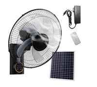 MYYMKJYXGS Ventilatore solare da parete da 16 pollici, ventilatore oscillante silenzioso con telecomando, 3 velocità, timer, 5 pale, inclinazione regolabile, for casa, camera da letto, ufficio