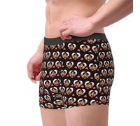 MYZQIFF Culotte Photo Personnalisée pour La Saint - Valentin, Cadeau Sous - vêtements Fun Boxer Personnalisé pour Homme